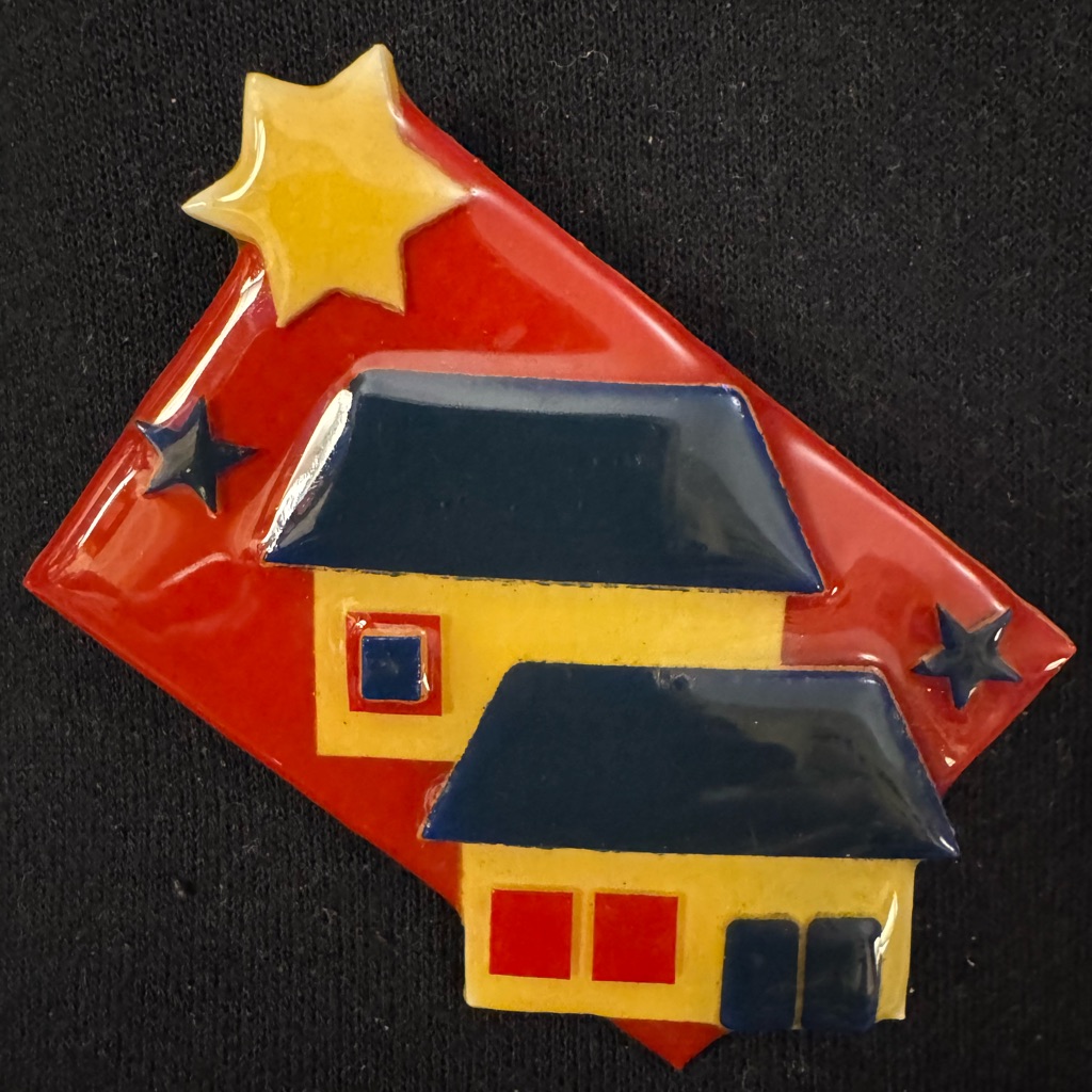 Lucinda Vintage House Pin Brooch